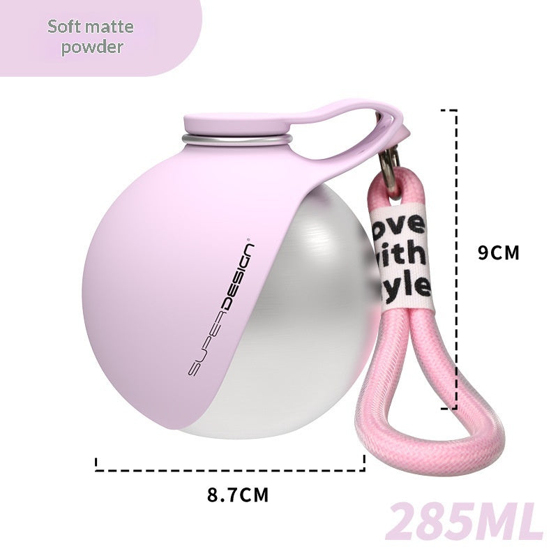 Creative Portable Outdoor Pet Stainless Steel Water Cup Small Dog Water Bottle Convenient Dog Drink Dispenser Puppy Travel Portable Water Bowl Pet Products