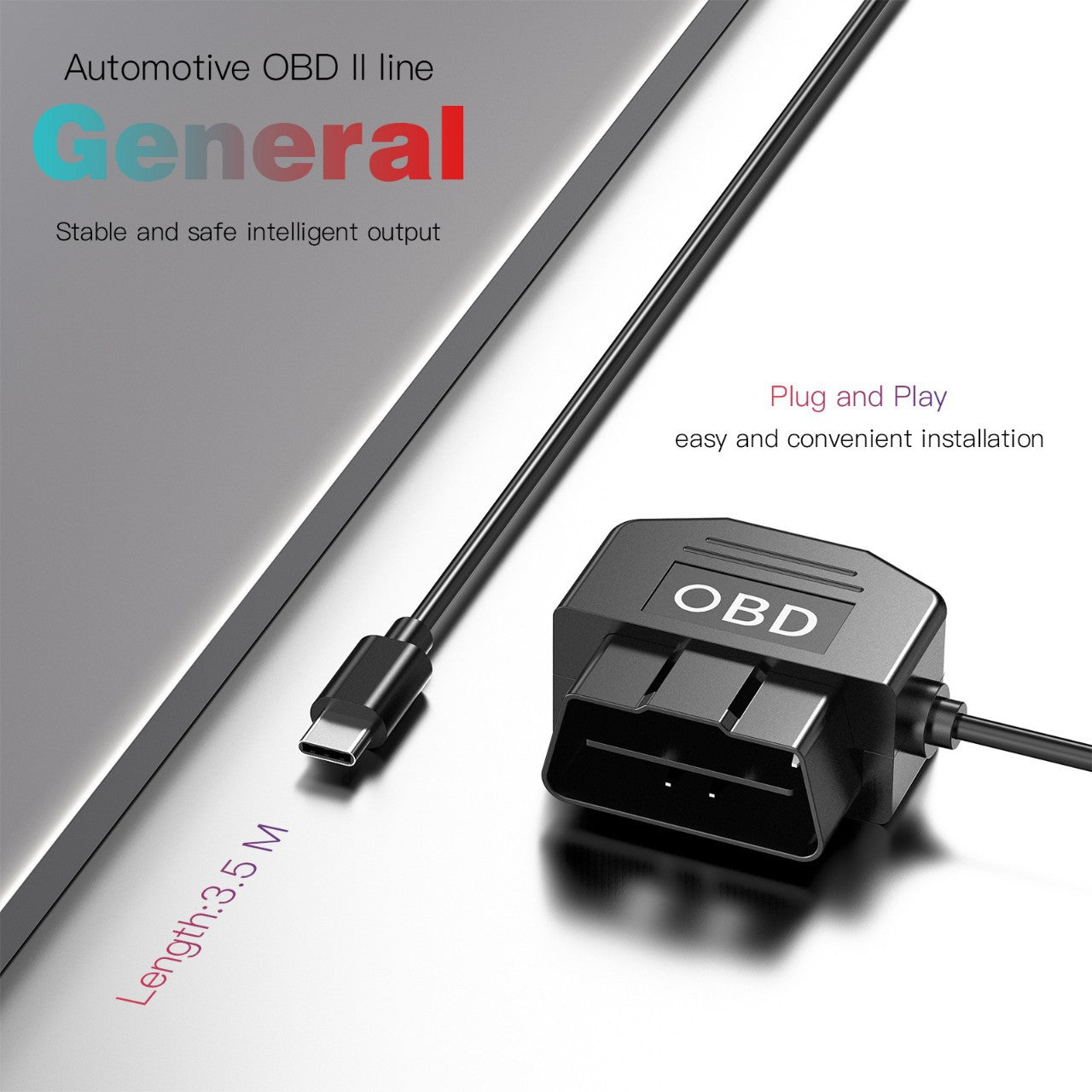 Smart OBD Parking Monitoring Cable For Dashcams