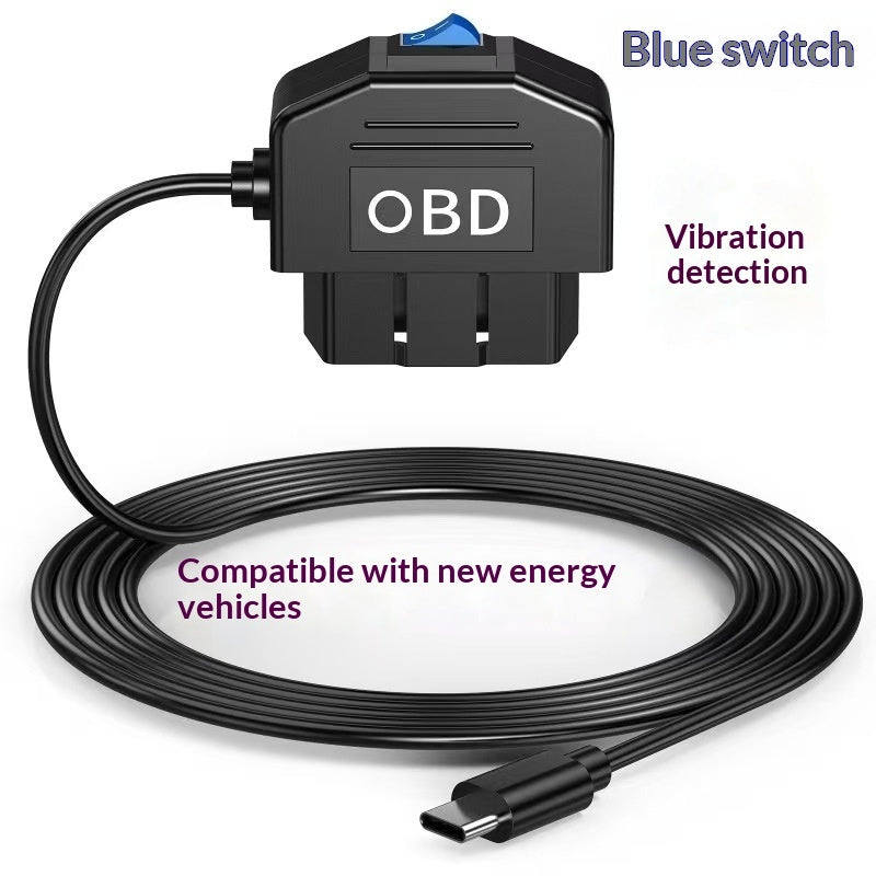 Smart OBD Parking Monitoring Cable For Dashcams