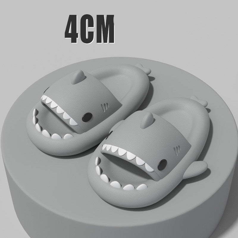 Cartoon Shark Slippers Funny Cutes Soft Slipper Indoor Outdoor  Shoes For Women Men Couples