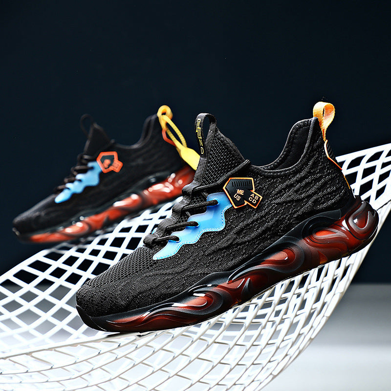 Summer New Style Men's Shoes Personality Popcorn Casual Running Tide
