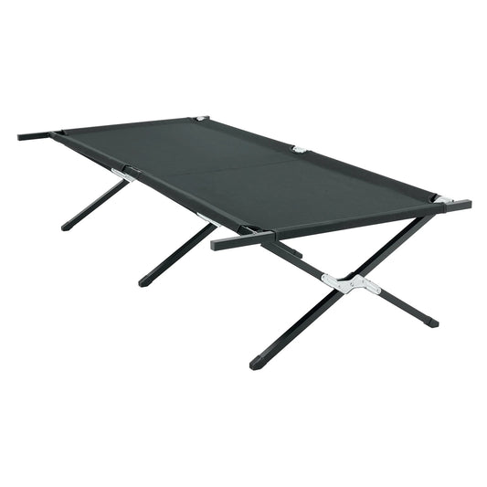 Portable Foldable Camping Bed - Ultra-Wide Adult Cot, 300 lbs Capacity, Quick Setup